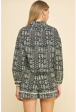 PRINT BUTTON DOWN AND SHORT SET