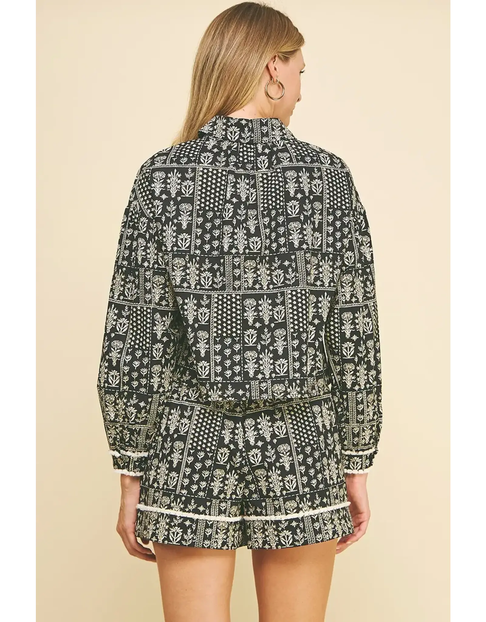 PRINT BUTTON DOWN AND SHORT SET