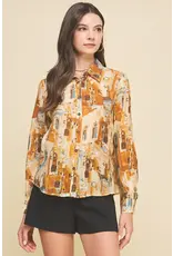 FRENCH SCENIC PRINT TOP