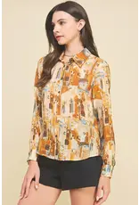 FRENCH SCENIC PRINT TOP