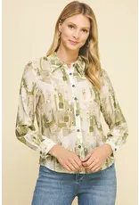 FRENCH SCENIC PRINT TOP