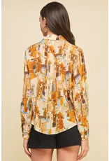 FRENCH SCENIC PRINT TOP