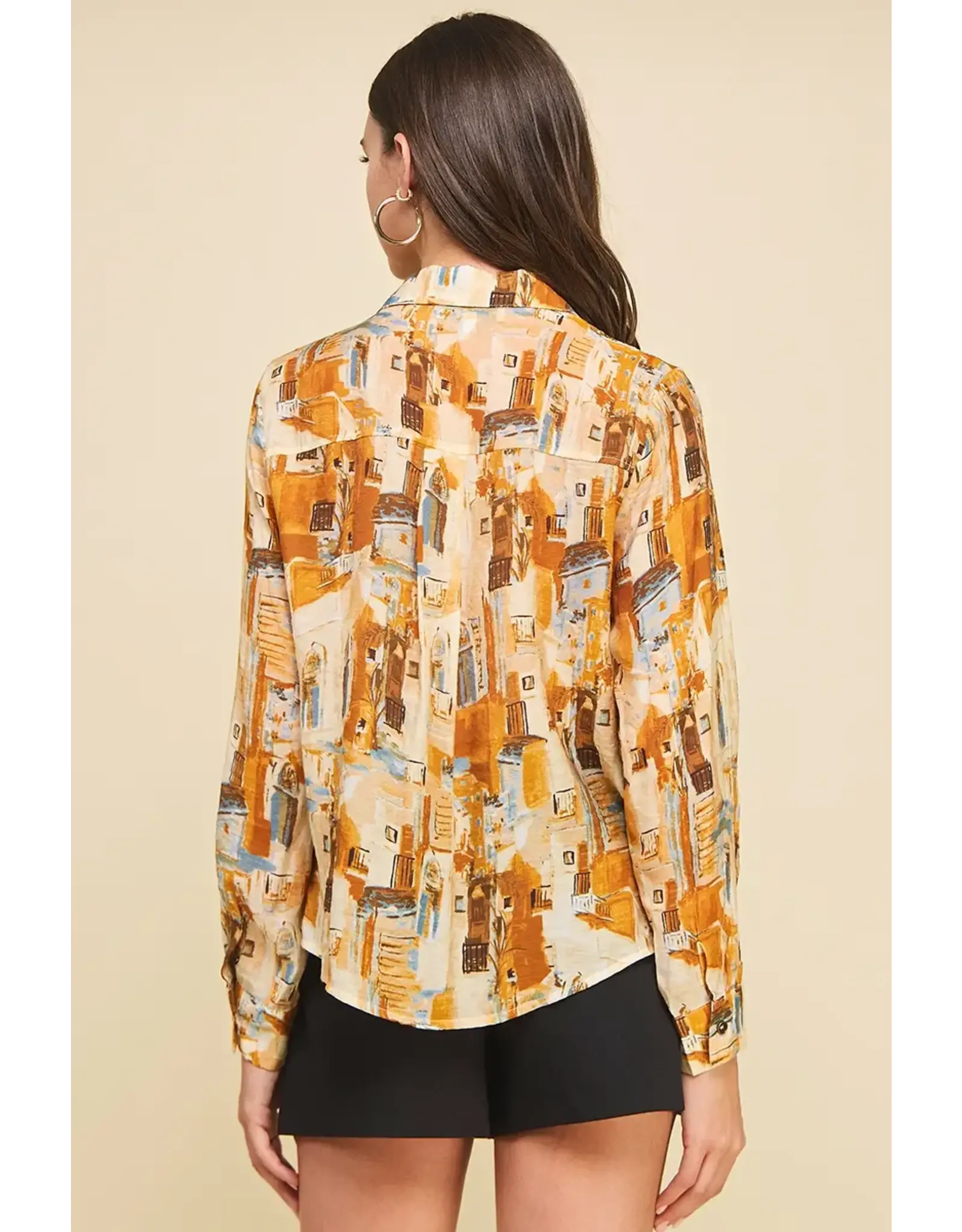 FRENCH SCENIC PRINT TOP