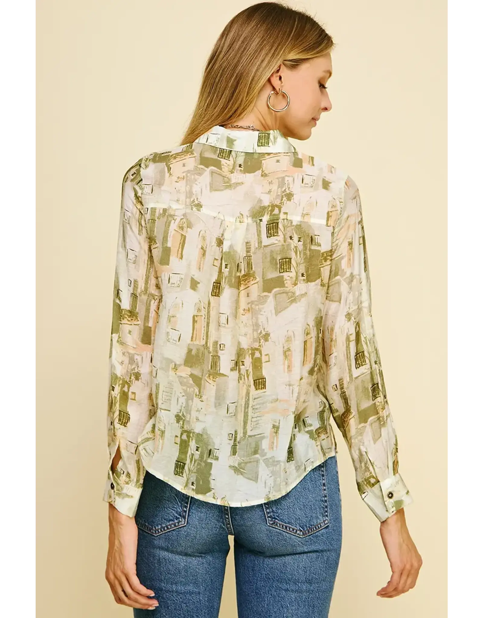 FRENCH SCENIC PRINT TOP