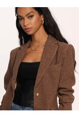 AIKO HOUNDSTOOTH BLAZER