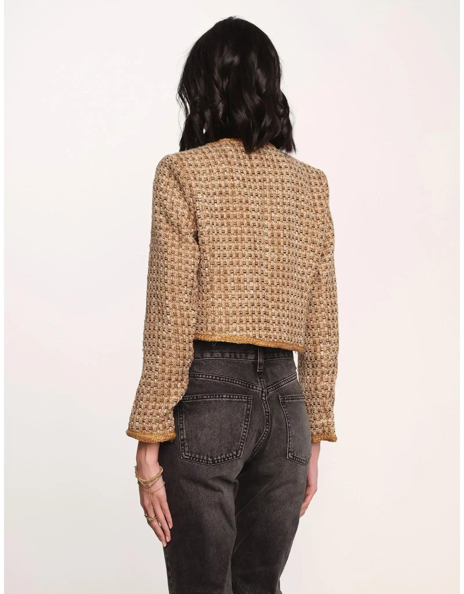 SAFFRON TWEED BLAZER