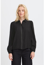 LSLV BLOUSE W/ RHINESTONE ACCENT