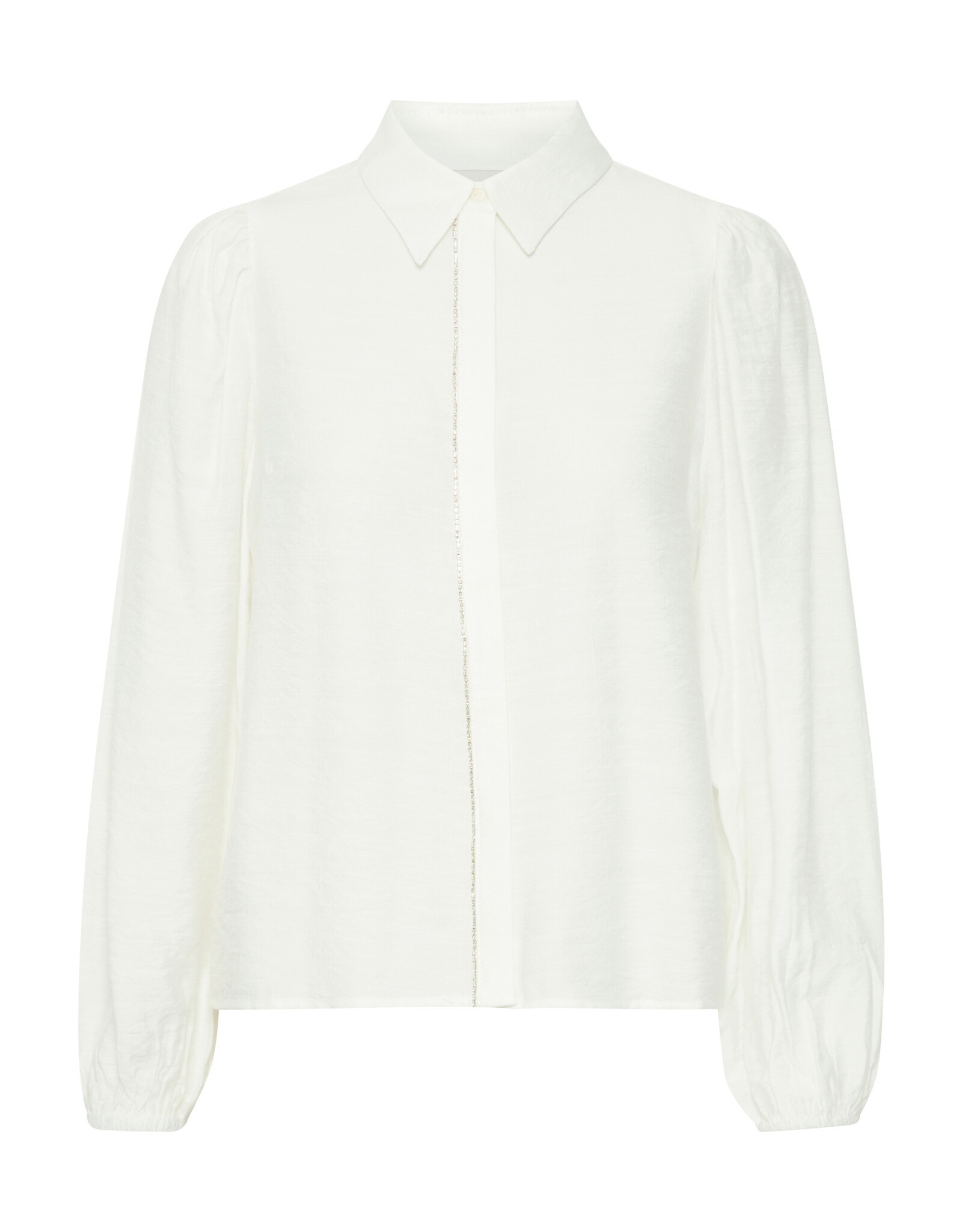 LSLV BLOUSE W/ RHINESTONE ACCENT