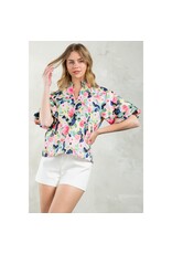 PUFF SLEEVE FLORAL TOP