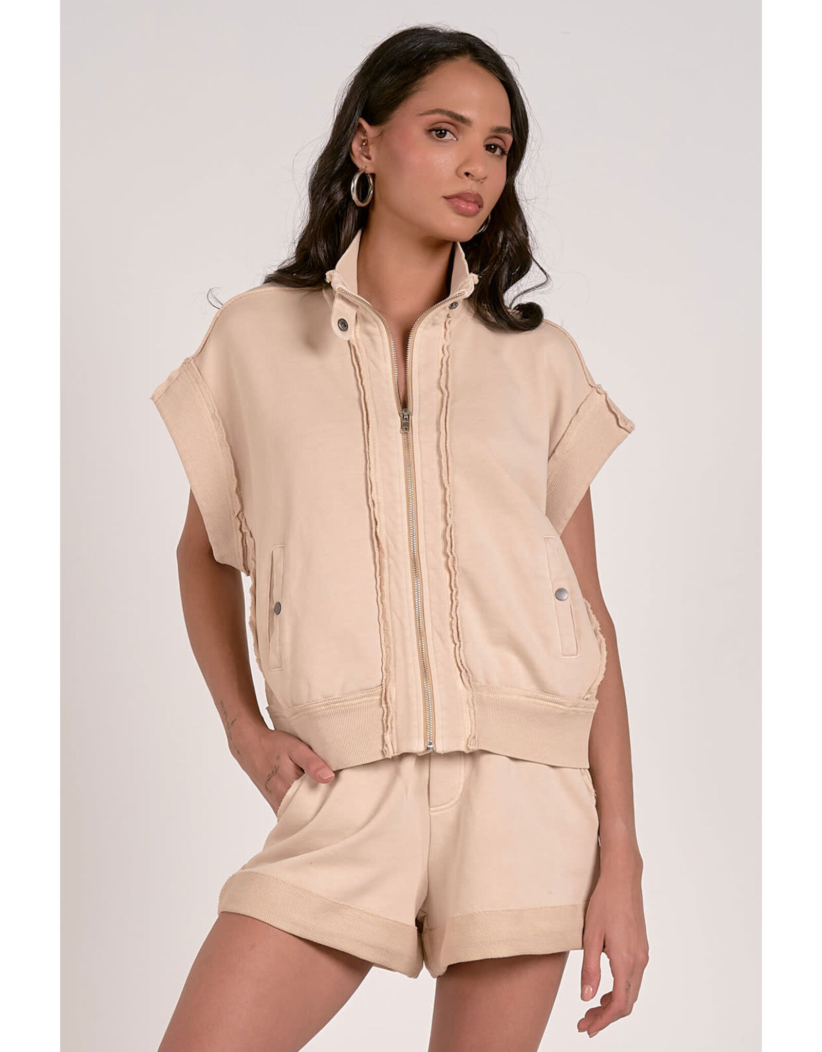 COMFY COTTON ZIPPER VEST