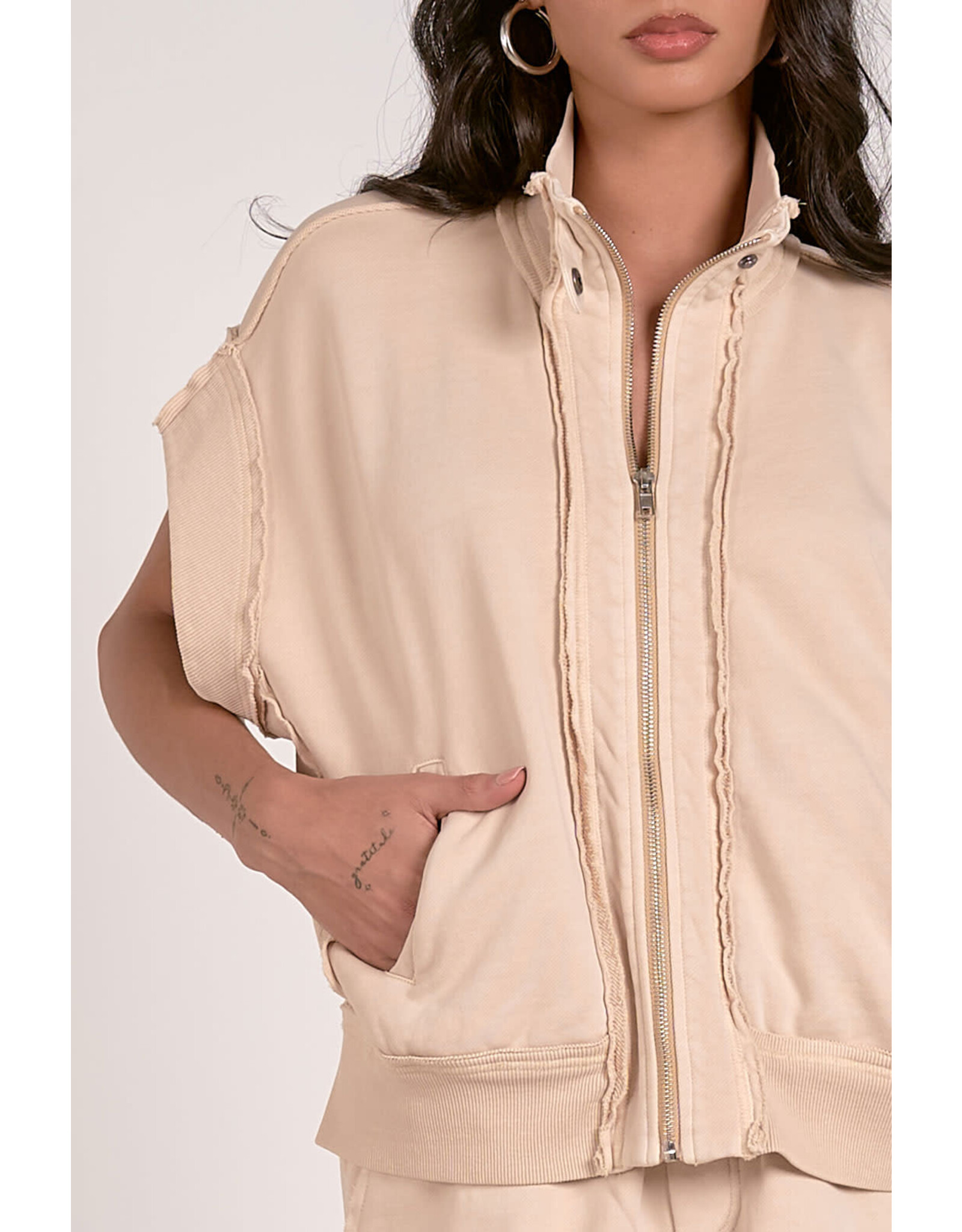 COMFY COTTON ZIPPER VEST