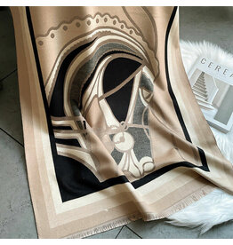 WINDING RIVER EQUESTRIAN REVERSIBLE WRAP BLACK/GRAY MANE