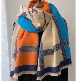 WINDING RIVER EQUESTRIAN REVERSIBLE WRAP TORQ/ORANGE PRANCE