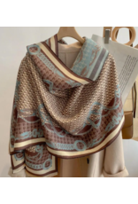 EQUESTRIAN REVERSIBLE WRAP BLUE/BEIGE STIRRUP