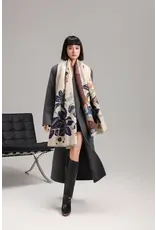 REVERSIBLE WRAP BLUE/ORANGE WILD LILIES