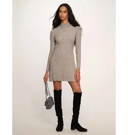 FIT & FLARE SWEATER MINI DRESS