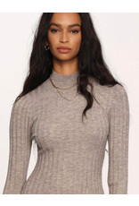 FIT & FLARE SWEATER MINI DRESS