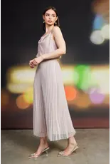 PLEATED TULLE MIDI SKIRT