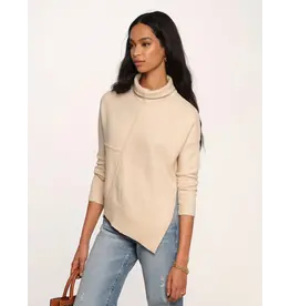 ASYMMETRICAL TURTLENECK SWEATER