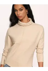 ASYMMETRICAL TURTLENECK SWEATER