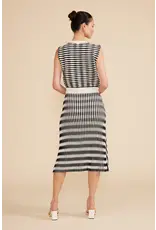 HORIZONTAL STRIPE KNIT TANK/SKIRT SET