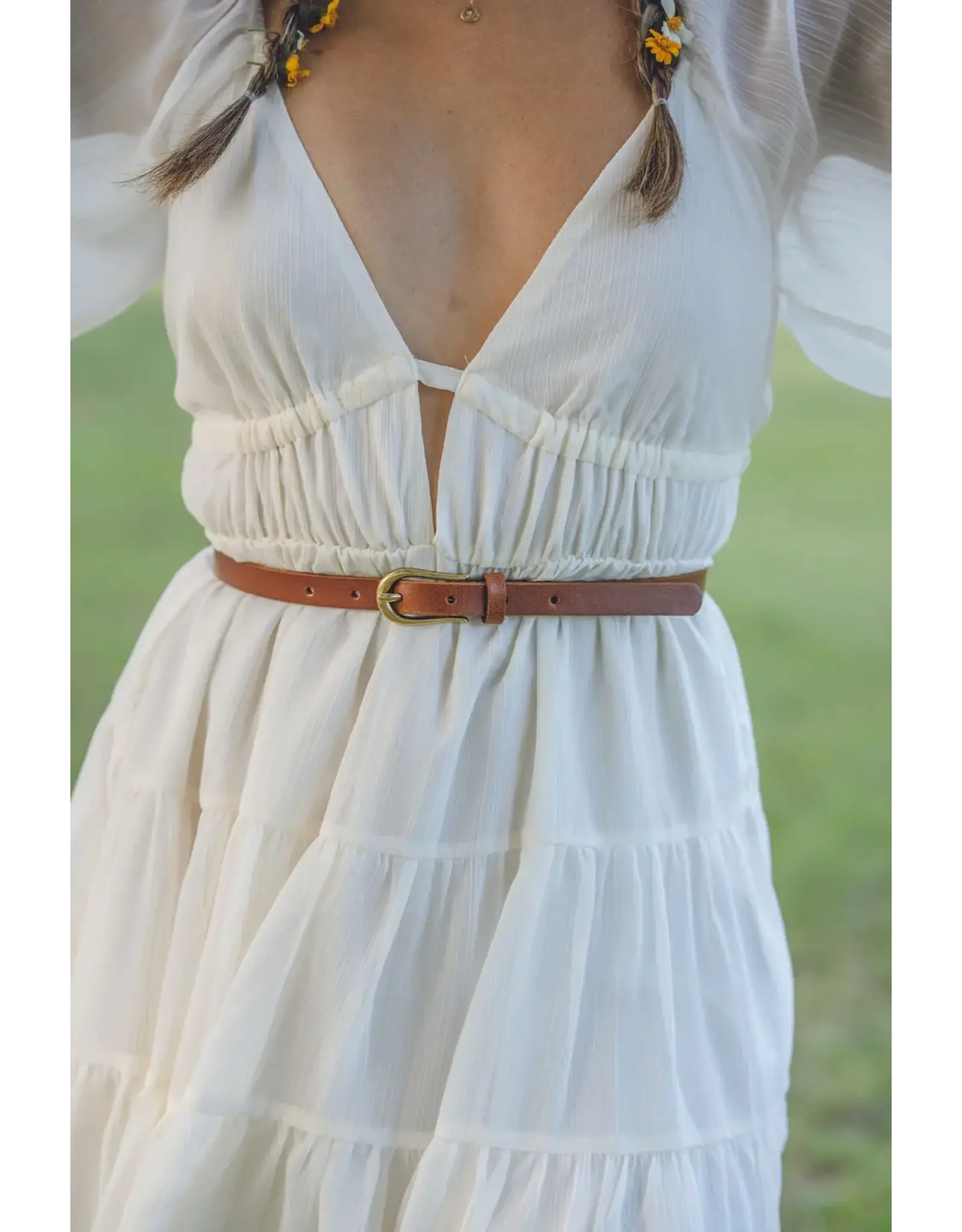 THIN LEATHER BELT 5035