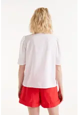 COMPANIA FANTASTICA SSLV BUTTON UP W/RED DOTS
