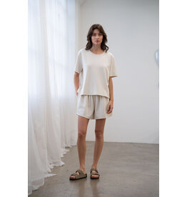 ELLE GRAY CREW NECK SOFT DRESS TSHIRTS (additional colors)