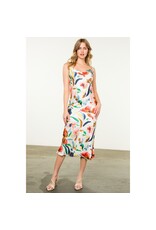 SILKY TIE MIDI DRESS