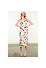 SILKY TIE MIDI DRESS