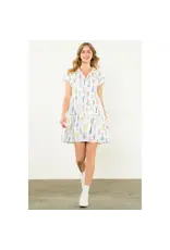 RACKET PRINT DRESS