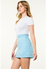 EMBROIDERED SHELL SKORT