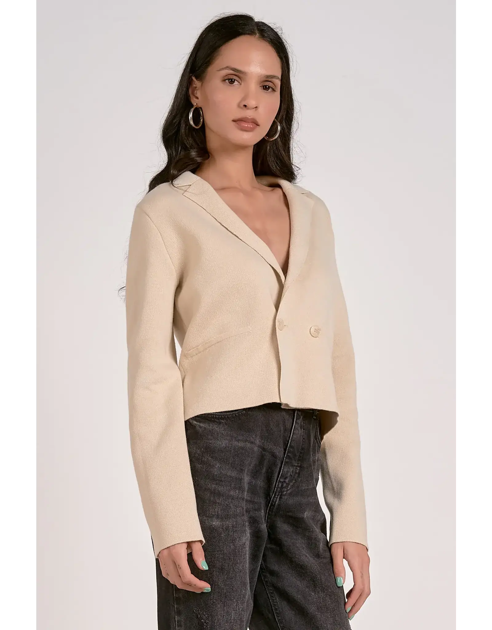 SWEATER JACKET LAPEL