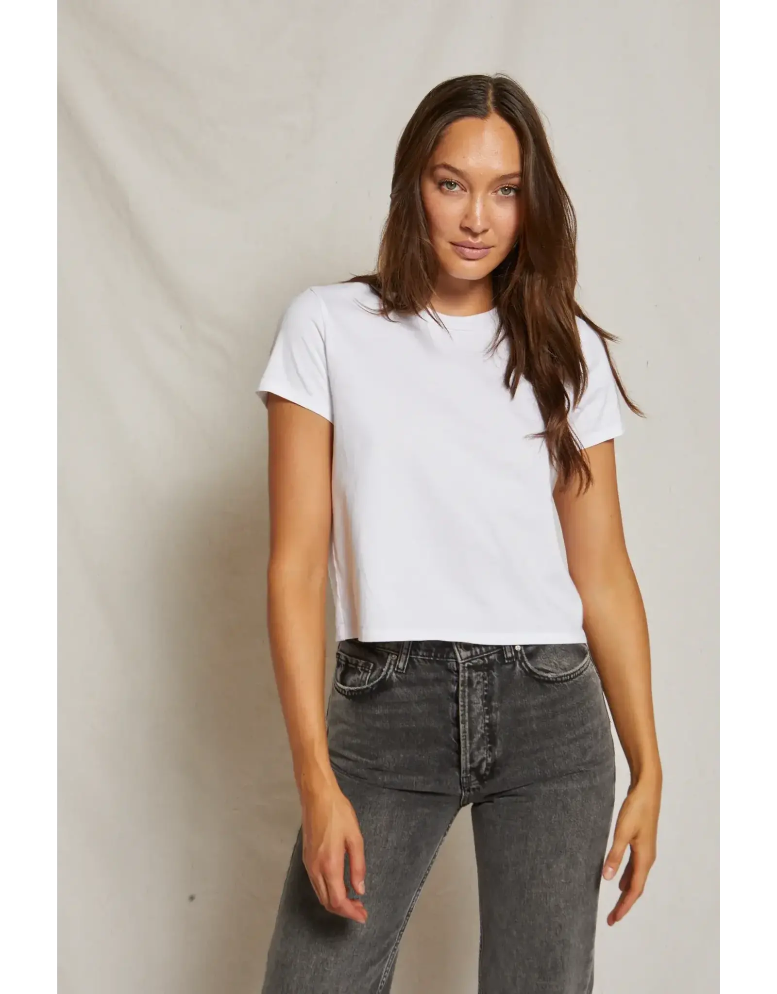 PERFECT WHITE TEE SPRING TEE ROUND NECK