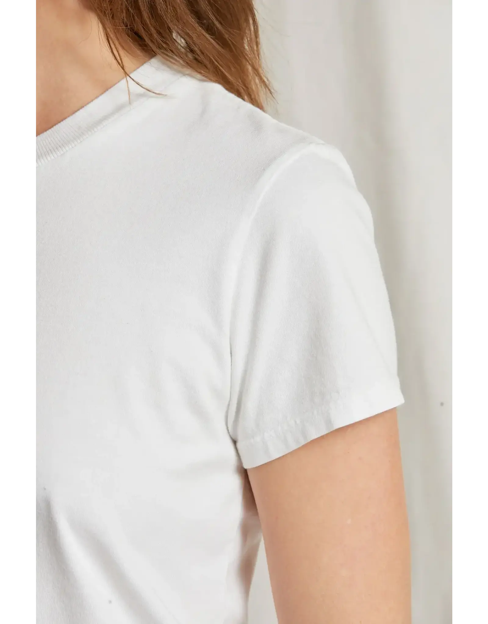 PERFECT WHITE TEE SPRING TEE ROUND NECK