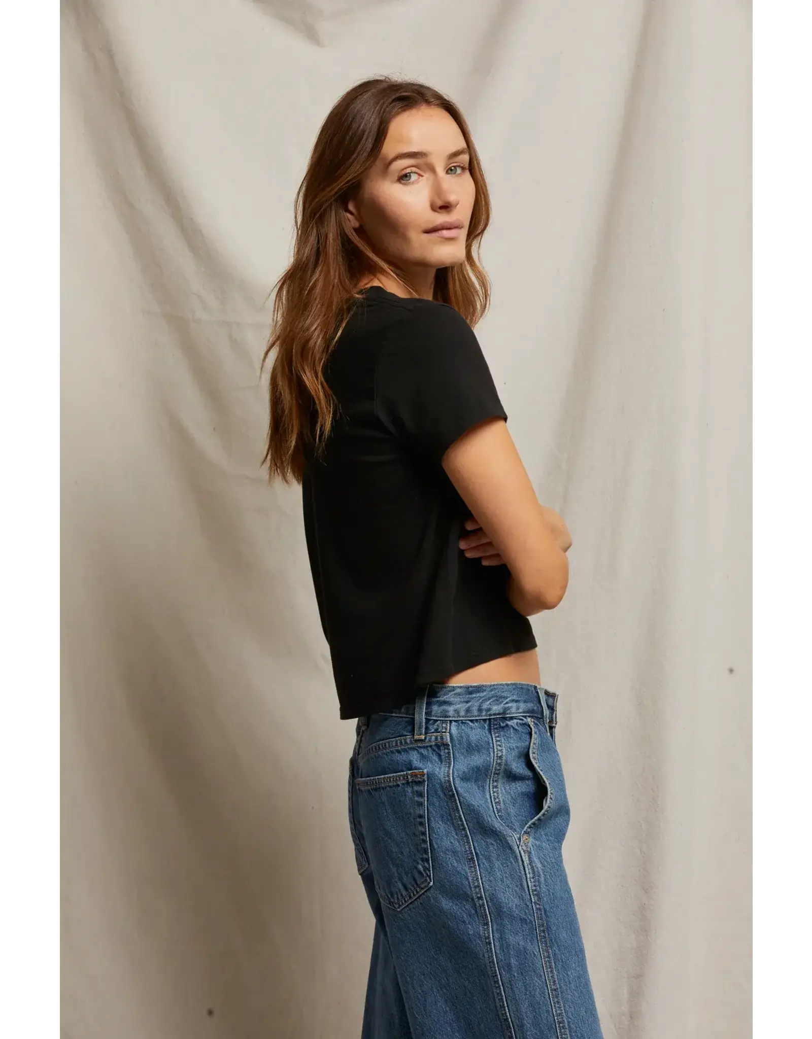 PERFECT WHITE TEE SPRING TEE ROUND NECK