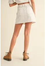 STRETCH DENIM MINI SKIRT