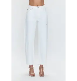 LEXI MID RISE BOWED STRAIGHT