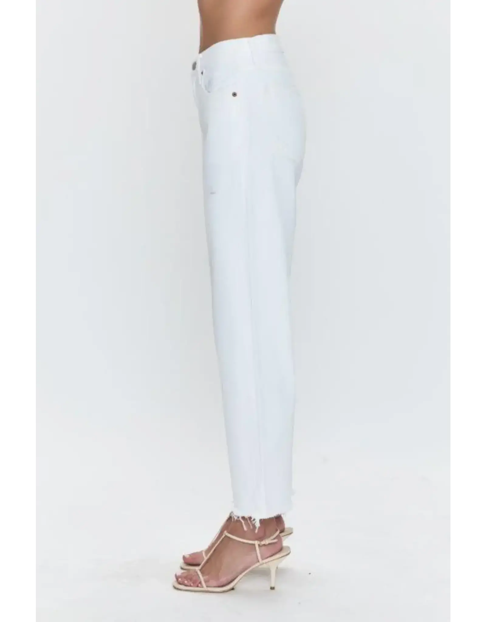 LEXI MID RISE BOWED STRAIGHT