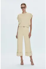 MAYA CUFFED HEM WIDE LEG PANTS