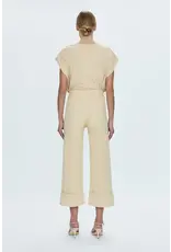 MAYA CUFFED HEM WIDE LEG PANTS
