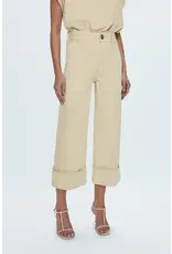 MAYA CUFFED HEM WIDE LEG PANTS