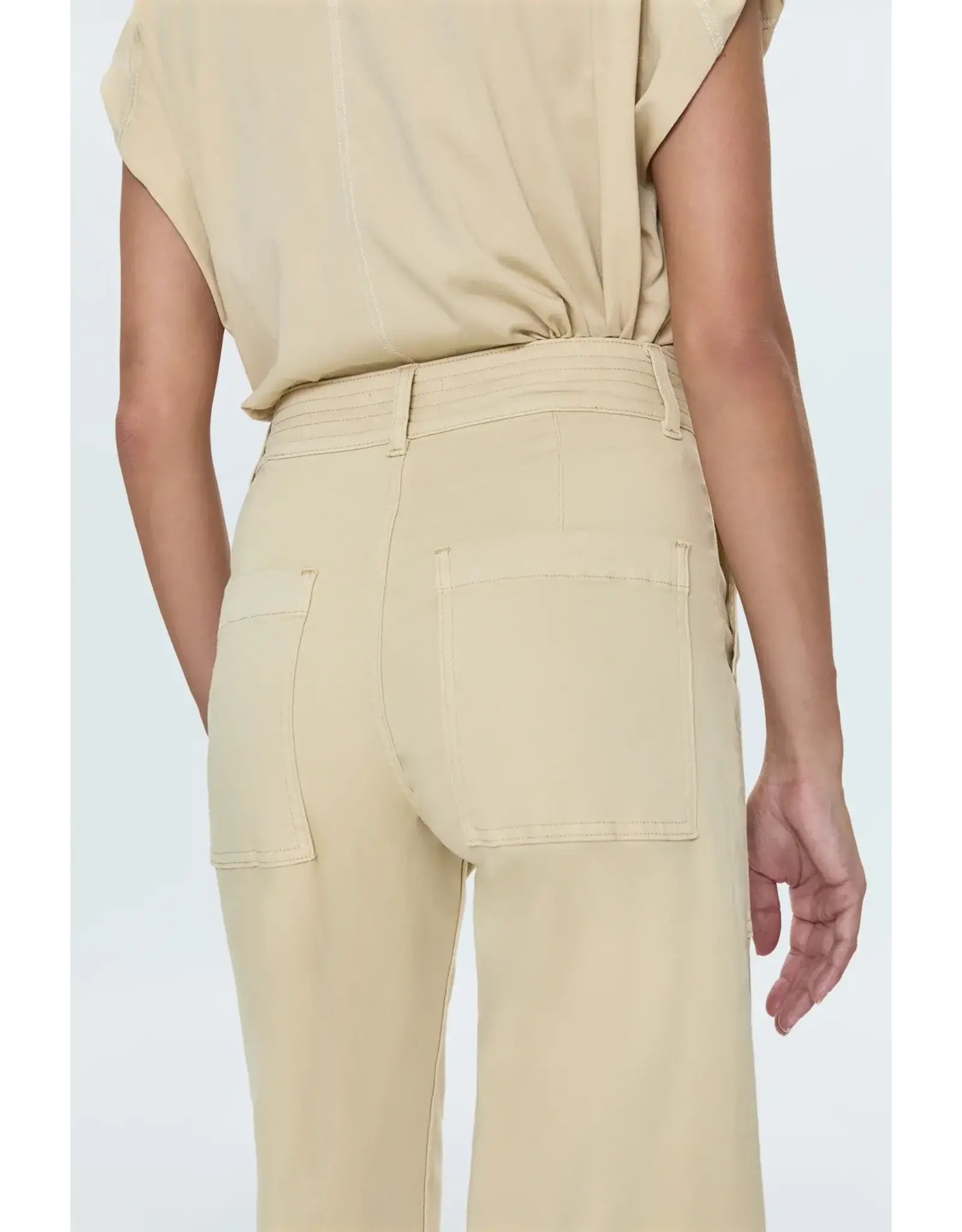 MAYA CUFFED HEM WIDE LEG PANTS