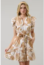 NADYA FLORAL RUFFLE MINI DRESS