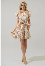 NADYA FLORAL RUFFLE MINI DRESS