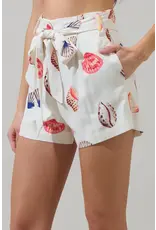 KARA SHELL PRINT SHORTS