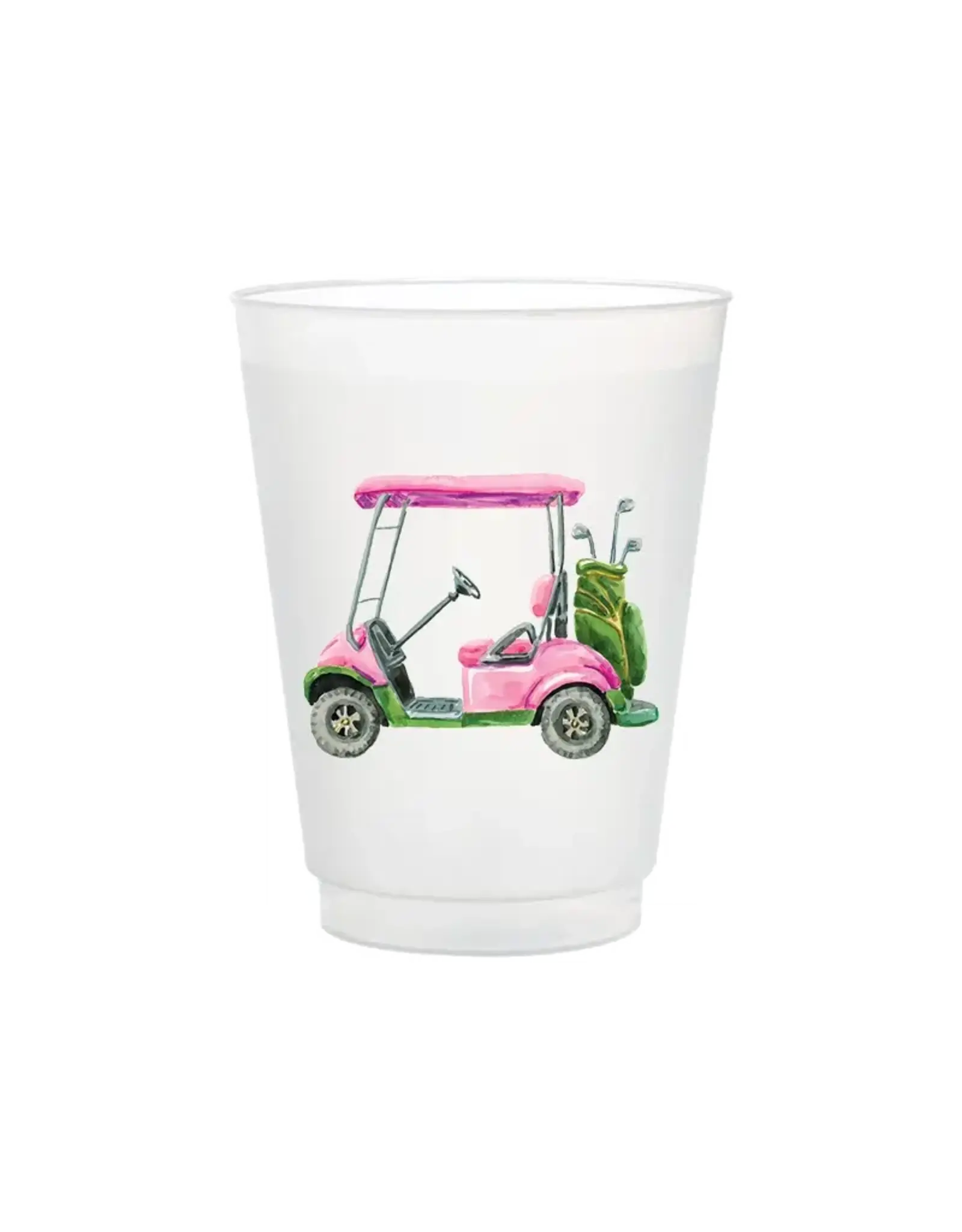 6 PACK OF FROSTED CUPS - GOLF CART