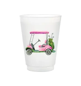 6 PACK OF FROSTED CUPS - GOLF CART