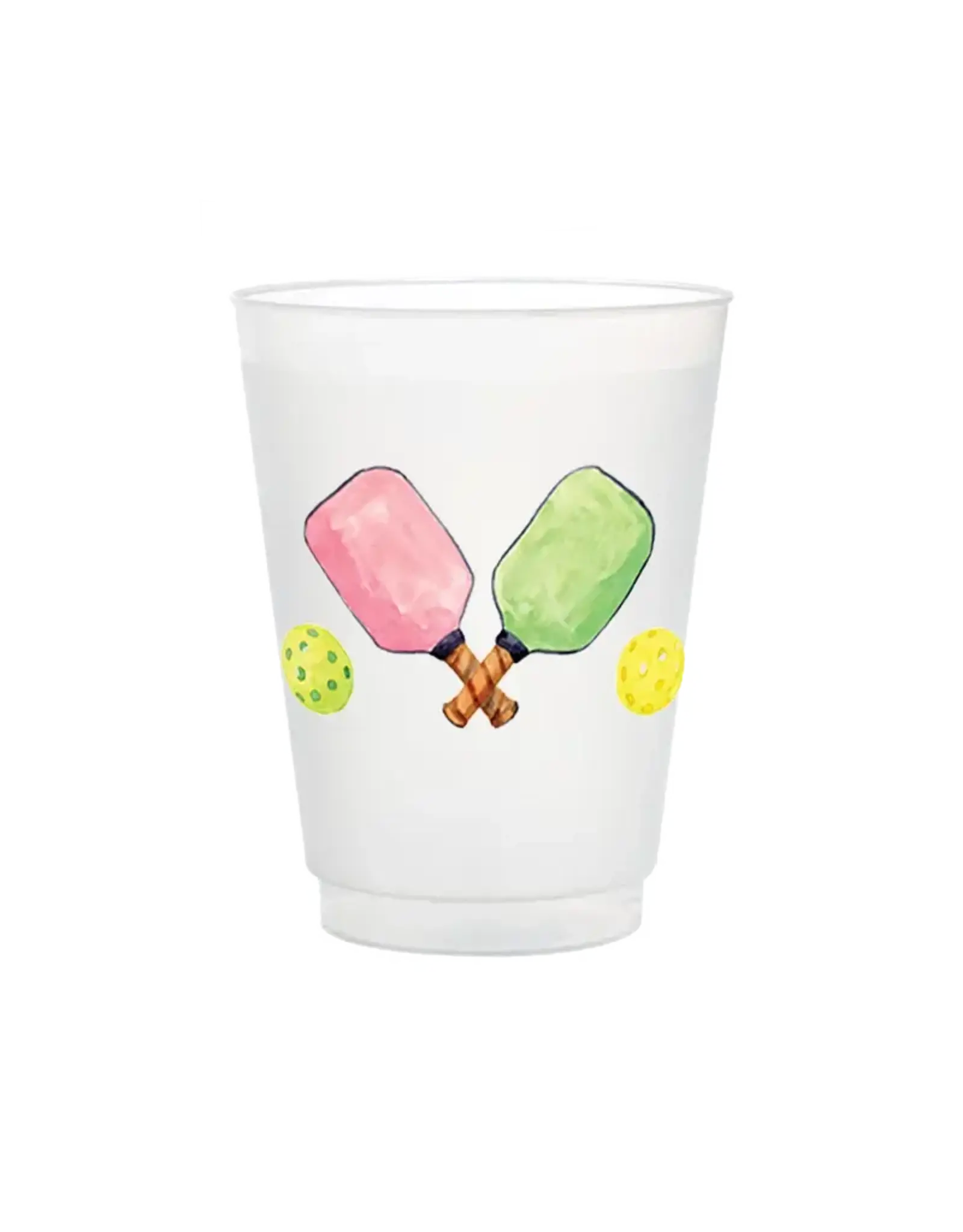 6 PACK OF FROSTED CUPS - PICKLEBALL