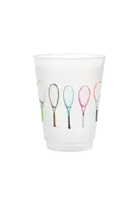 6 PACK OF FROSTED CUPS - TENNIS 6 PACK OF FROSTED CUPS - TENNIS